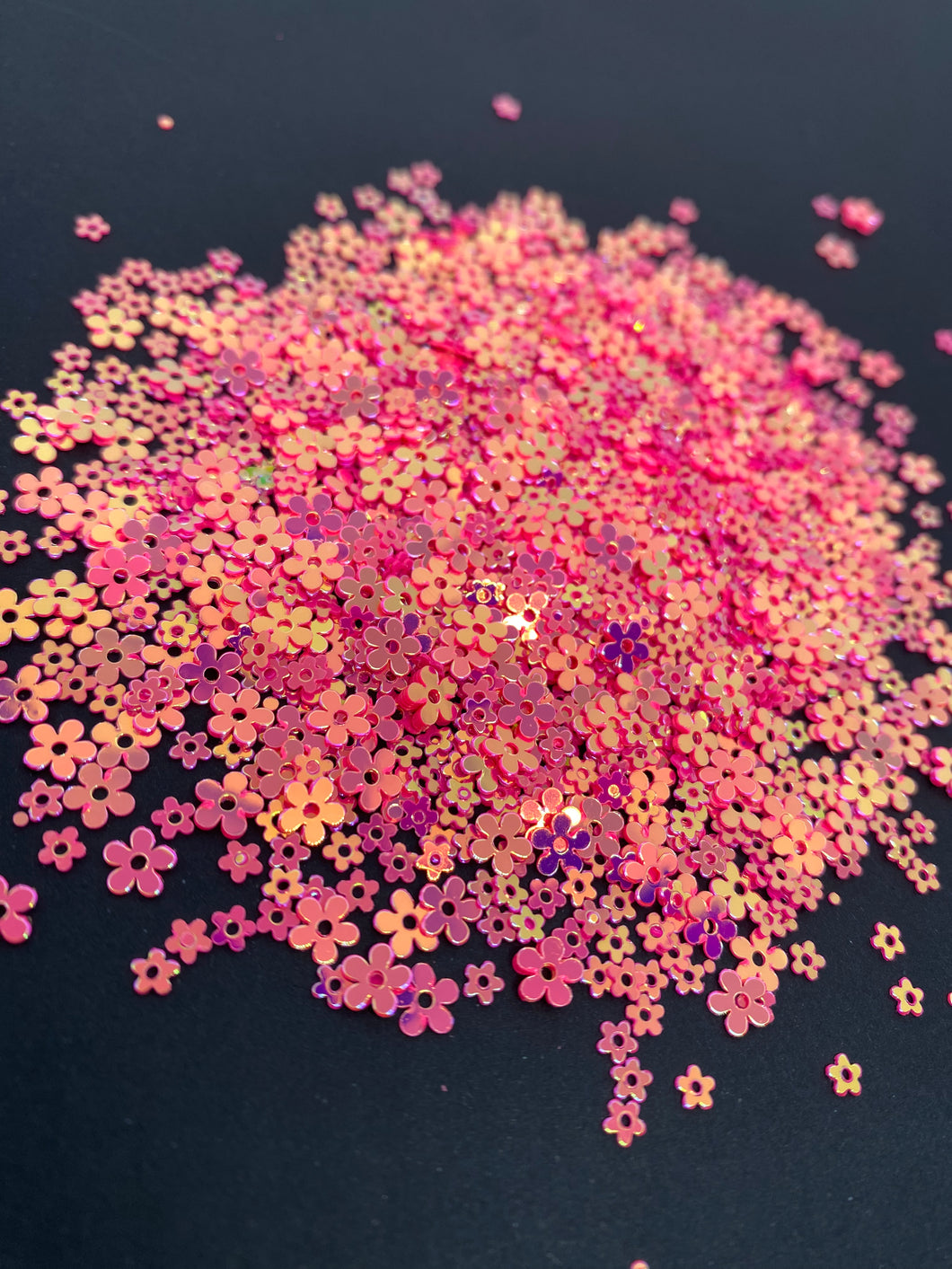 Daisy Flower Glitter - Pink